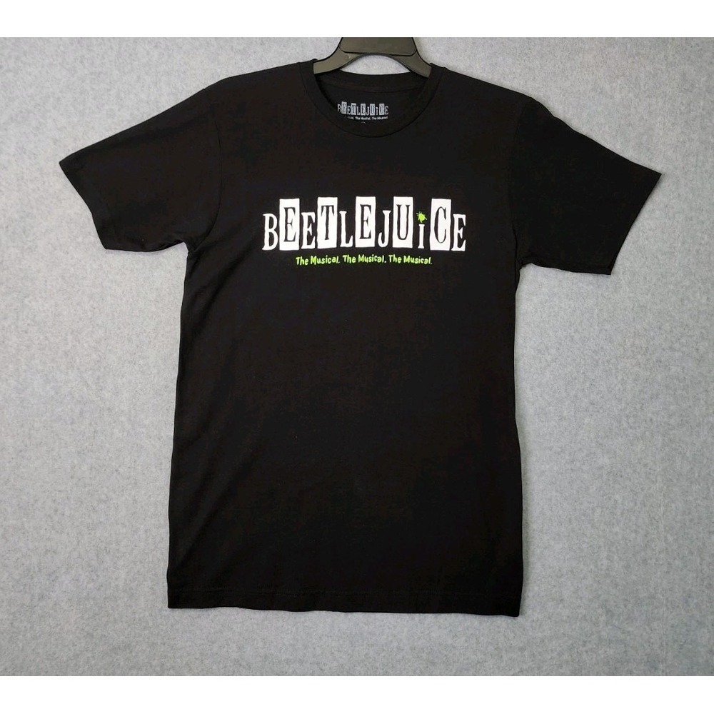 Beetlejuice The Musical Broadway Black T-Shirt Adult Medium Short Sleeves
